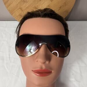 Gucci 846g Vintage aviator Shield Sunglasses